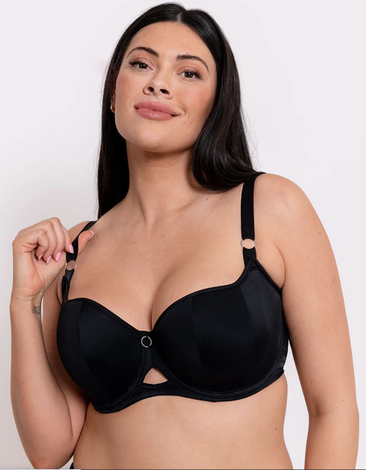 Boost Me Up Padded Balcony Bra, Colour: Black, Size: 40 G
