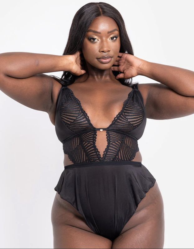 After Hours Stretch Lace Teddy