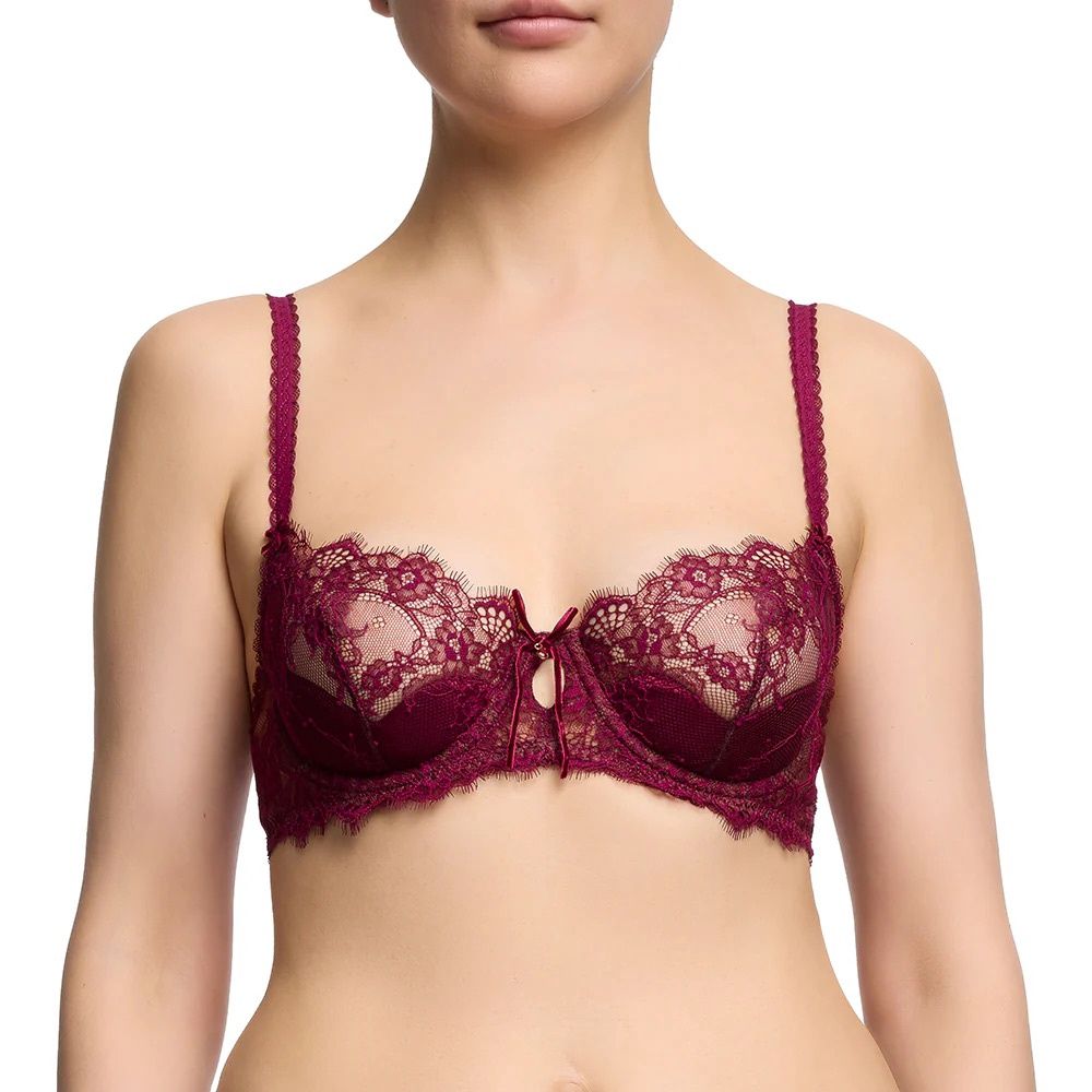 Zsa Zsa Underwire Bra, Colour: Mulberry, Size: 34C