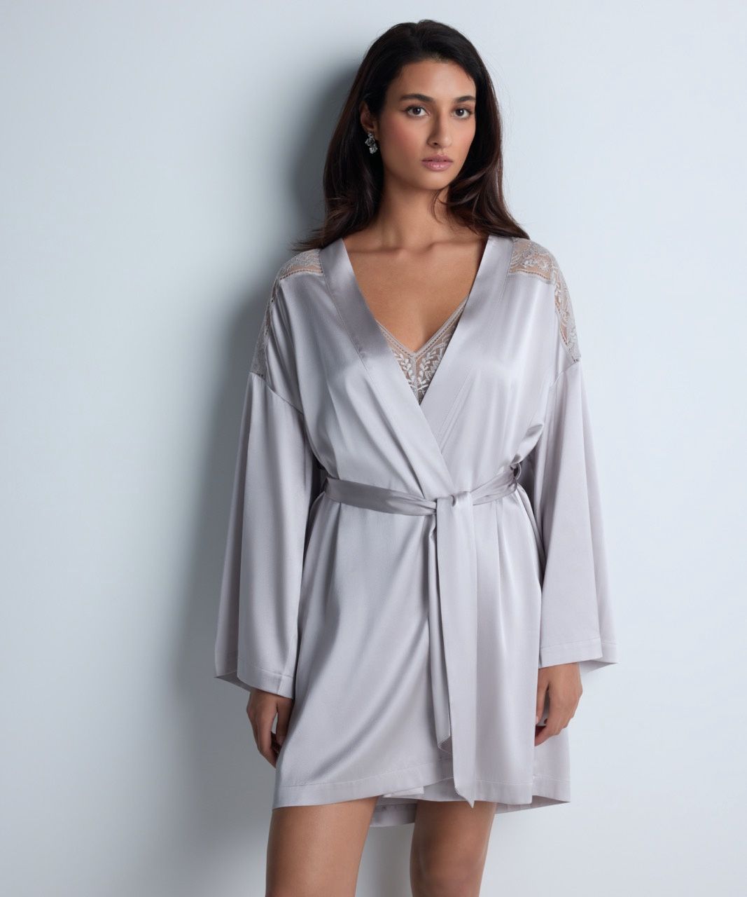 Midnight Whisper Kimono, Colour: Cosmos Silver, Size: S