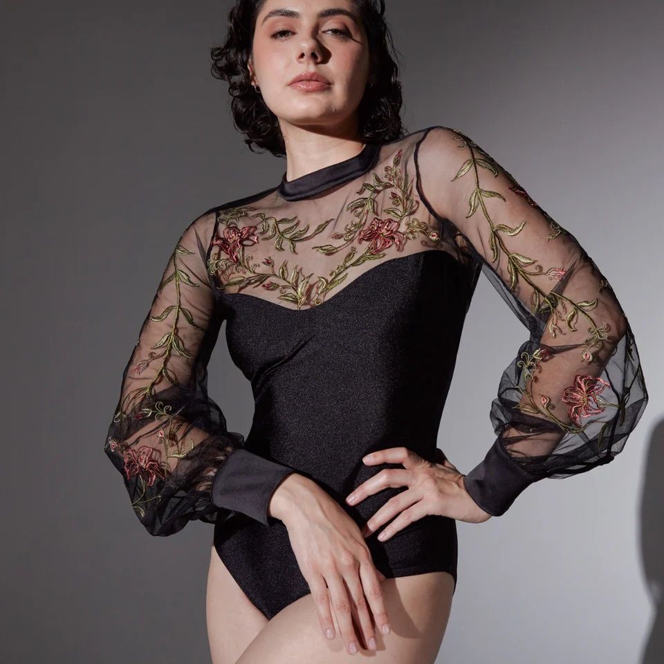 Livia Bodysuit, Colour: Black, Size: S