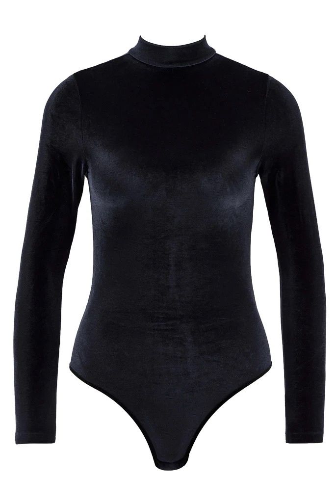 Les Bodys Velours, Colour: Black, Size: S