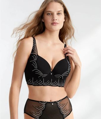 Pearl Longline Plunge Bra