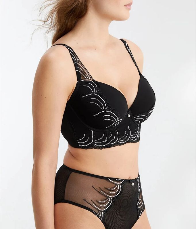Pearl Longline Plunge Bra