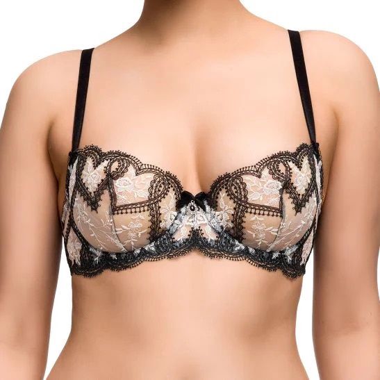 Lovella Balconette Bra, Colour: Black, Size: 38 DD