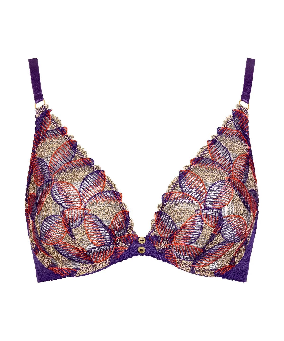 Life Celebration Triangle Bra, Colour: Vivid Purple, Size: 34B