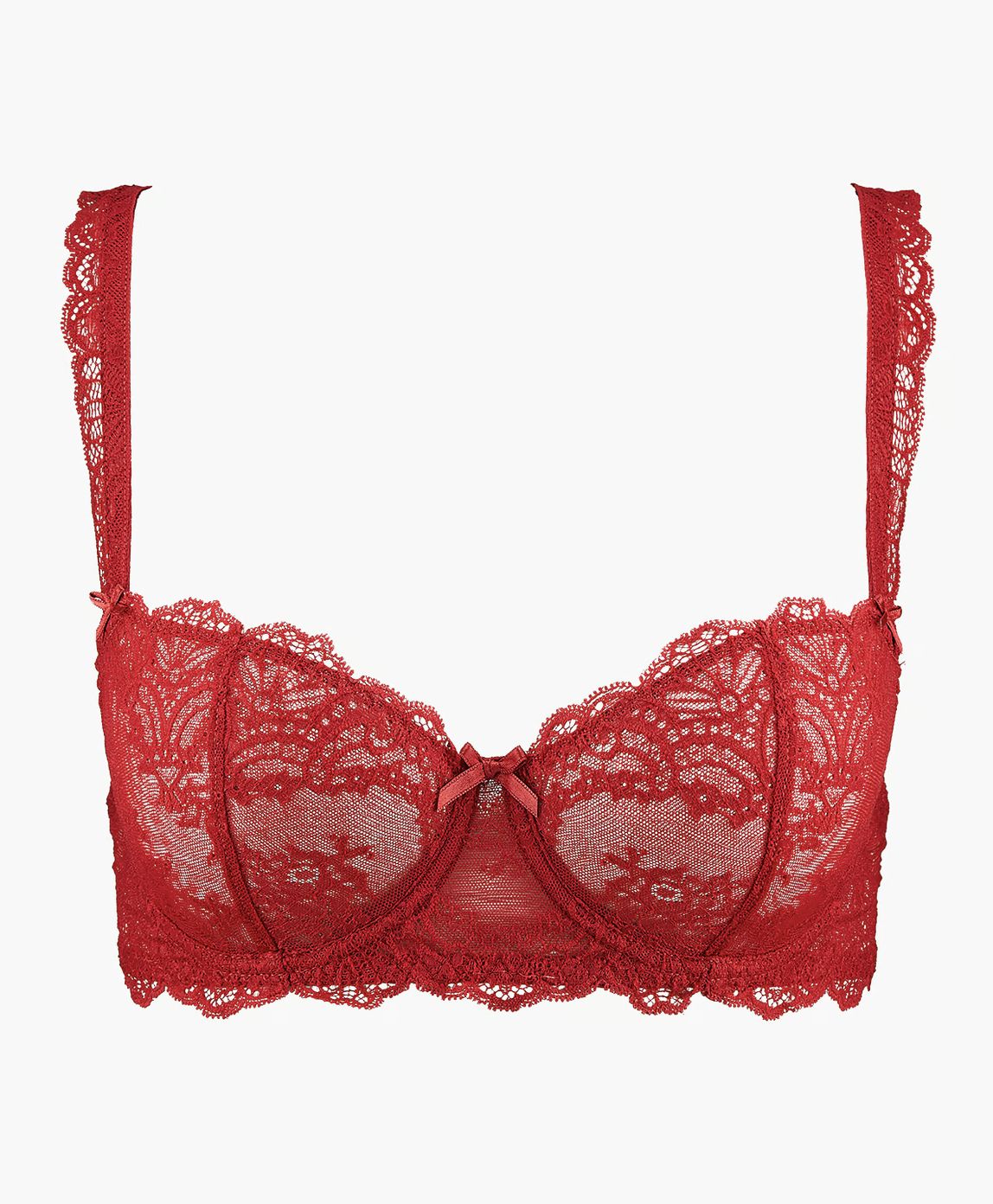 Danse des Sens Half- Cup Bra, Colour: Irresistible Red, Size: 34 B