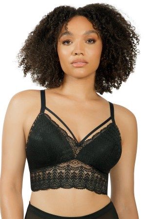 Mia Lace Bralette, Colour: Black, Size: 32 C