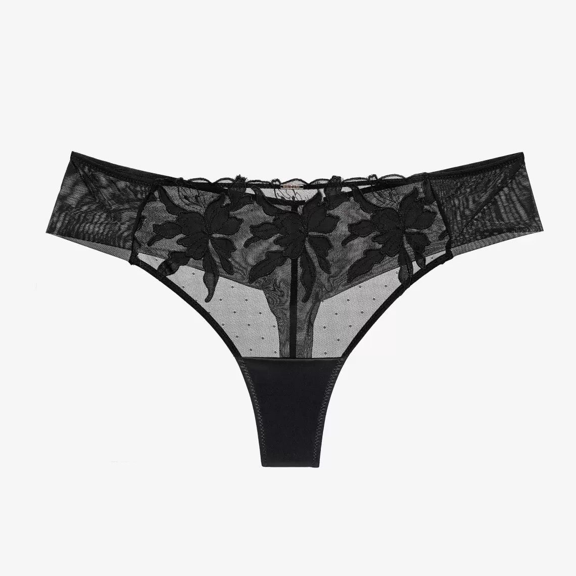 Astralis Mid-Rise Brazilian Thong, Colour: Black, Size: XS