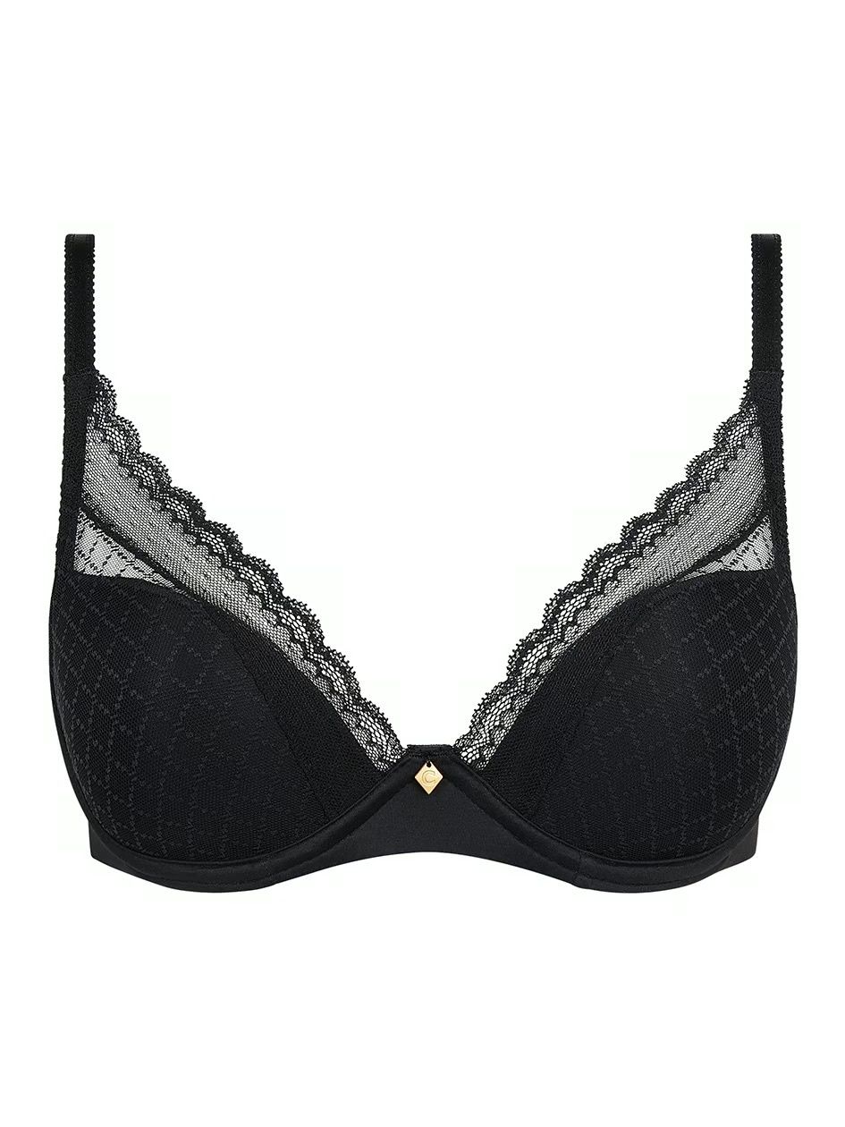 Norah Chic Plunge T-Shirt Bra, Colour: Black, Size: 30 G