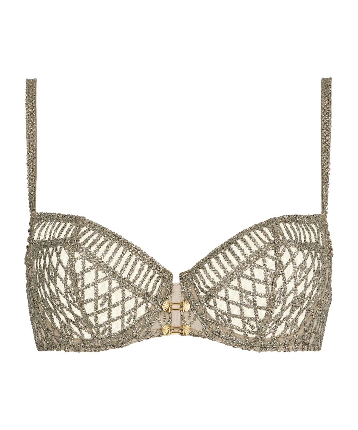 Star Dust Dream Underwire Half-Cup Bra in Nile Green, Colour: Nile Green, Size: 32 C