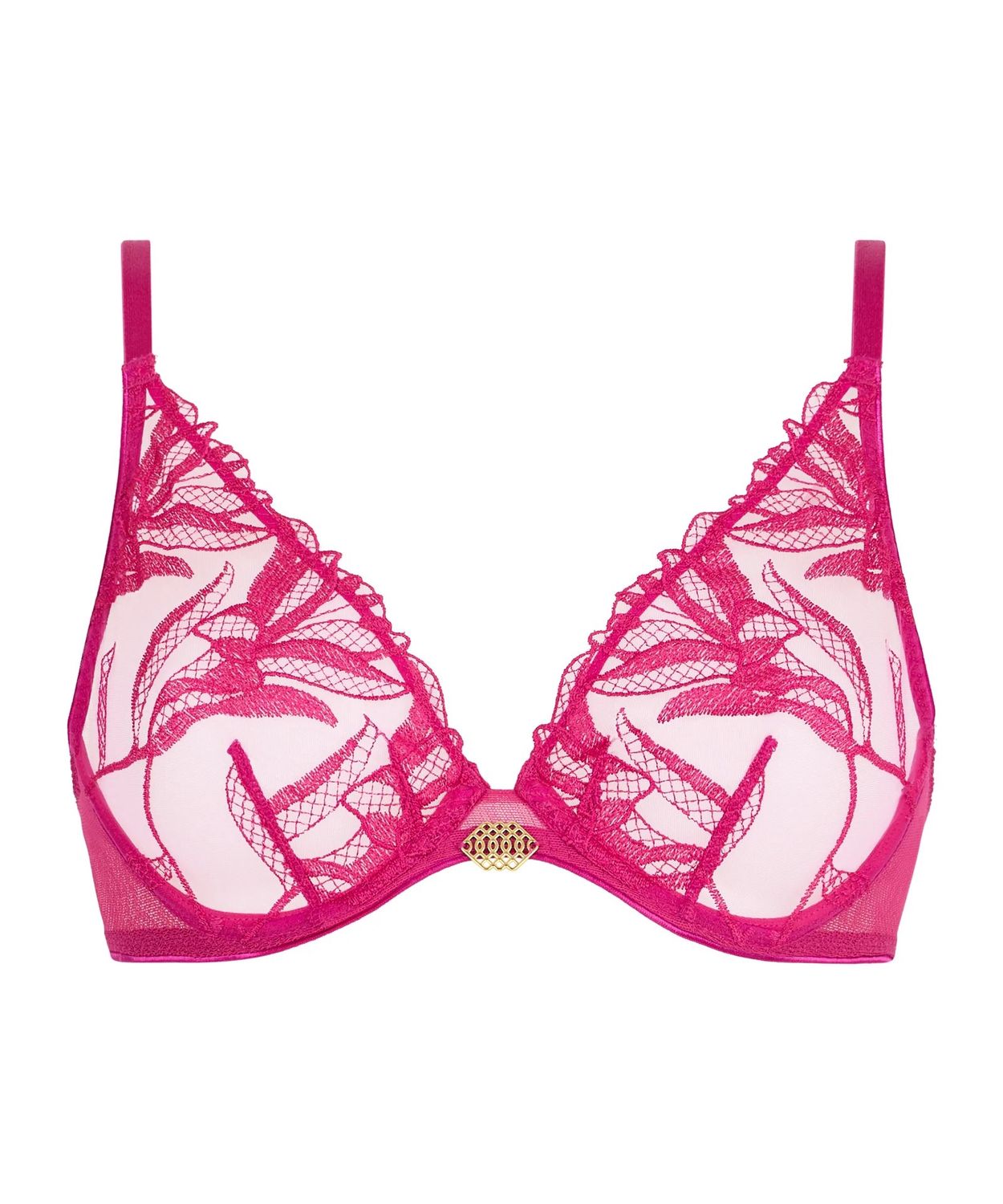 Sweet Euphoria Underwired Triangle Bra in Passion Rose, Colour: Passion Rose, Size: 32 C