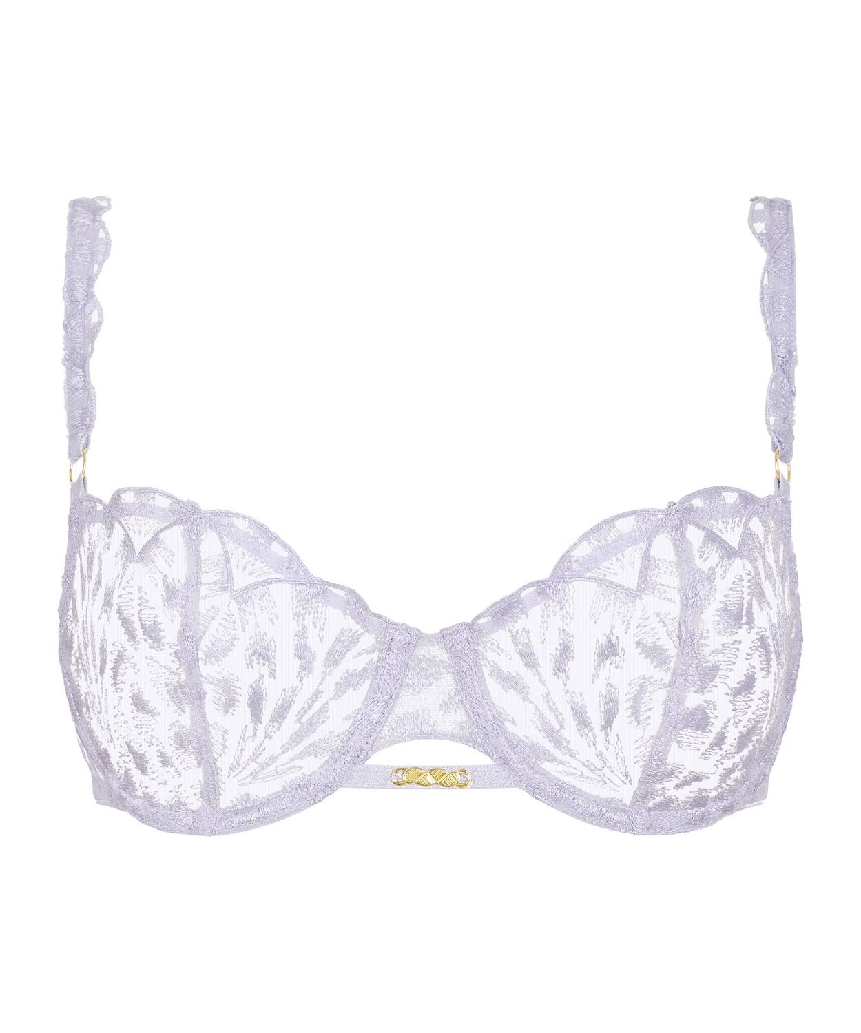 Crazy in Love in Wisteria Underwired Half-Cup Bra, Colour: Wisteria, Size: 32 C