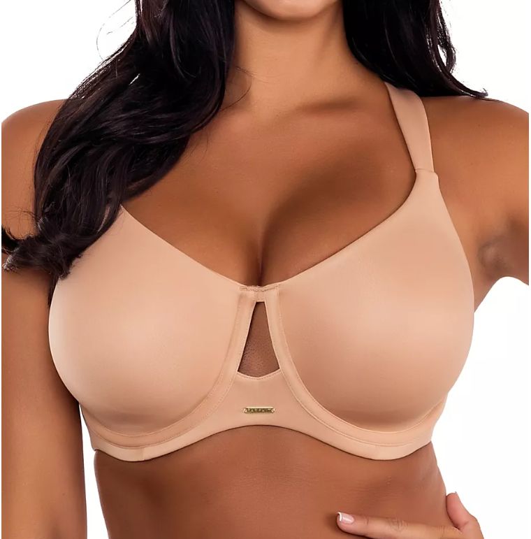 Emily Unlined Seamless T-shirt Bra in Warm Sand, Size: 32 D