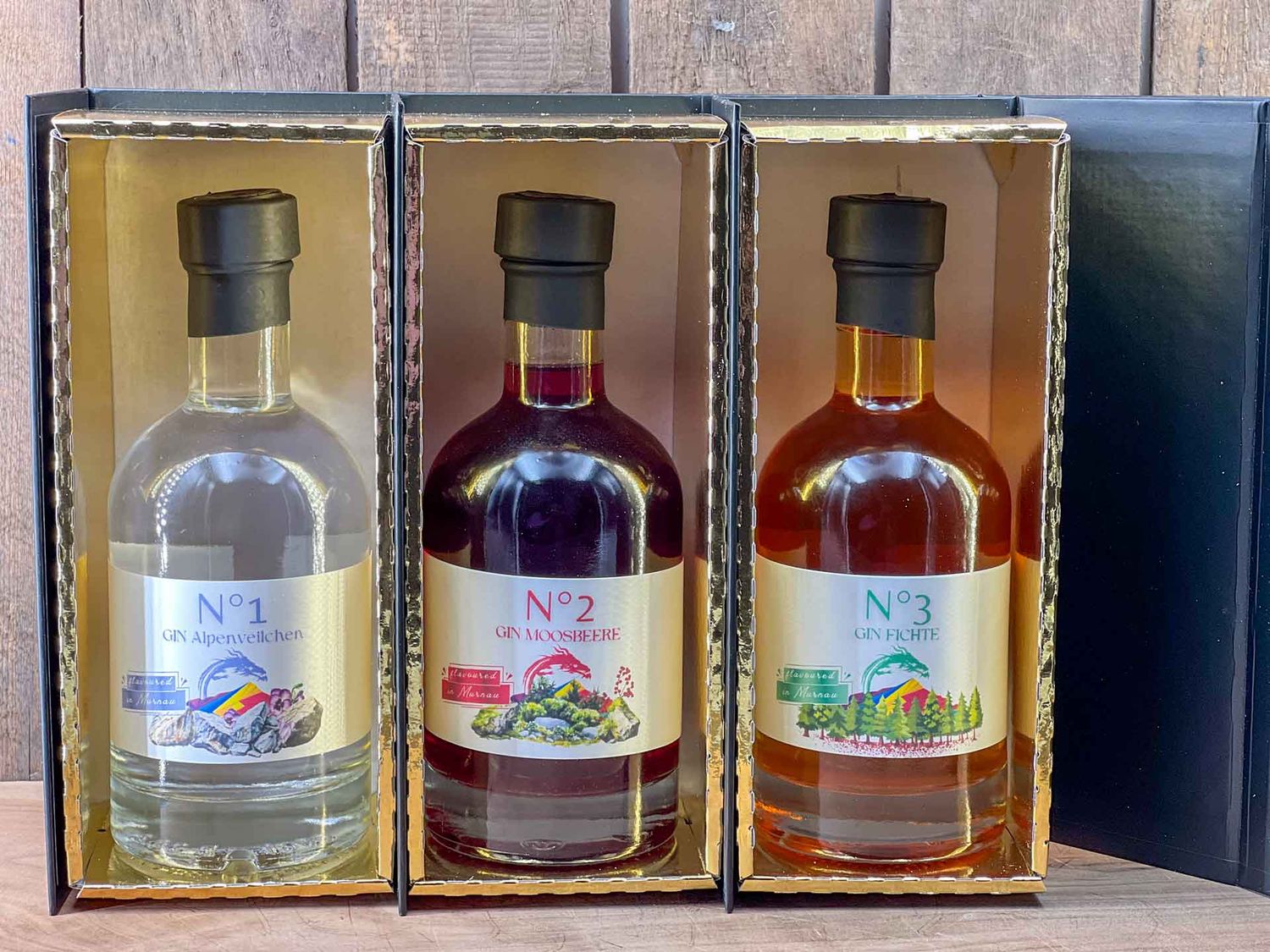 Moosbrise Gin 3er-Box - Alpenveilchen / Moosbeere / Fichte