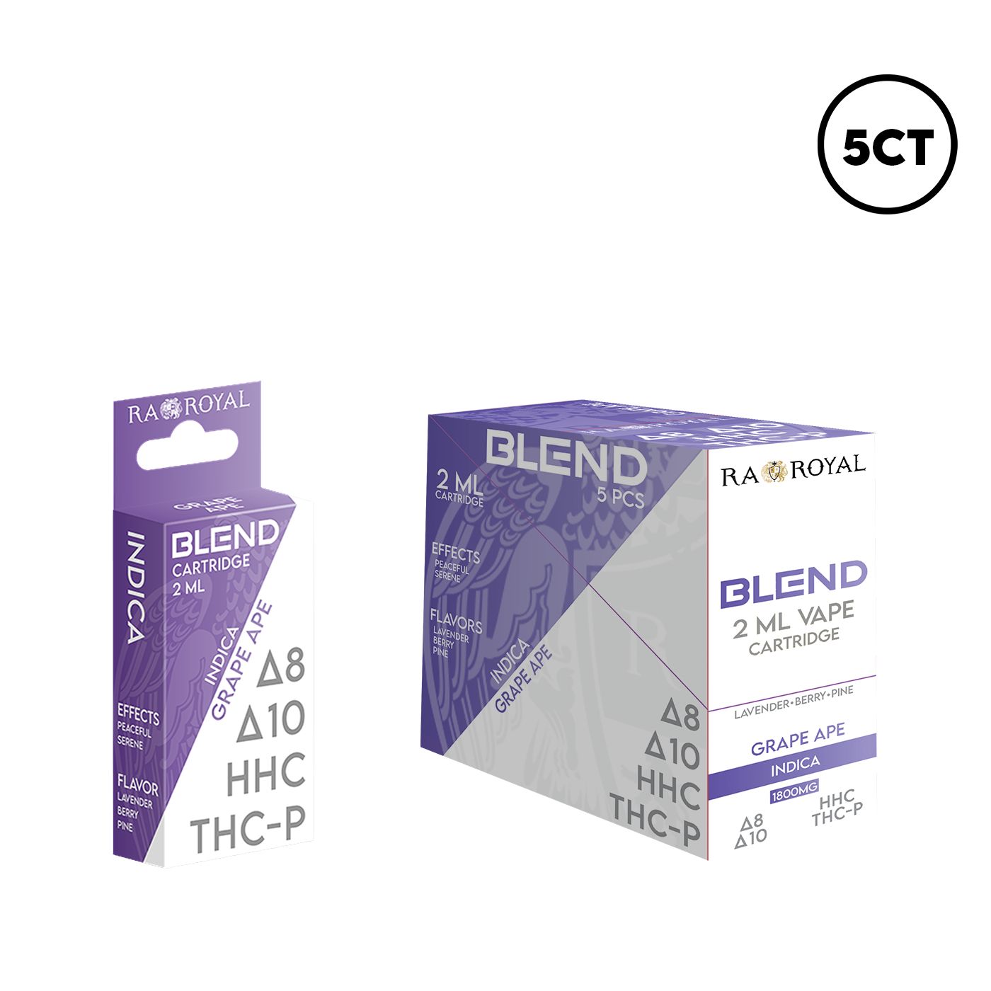 RA CARTRIDGE BLEND 2ML, FLAVOR: GRAPE APE