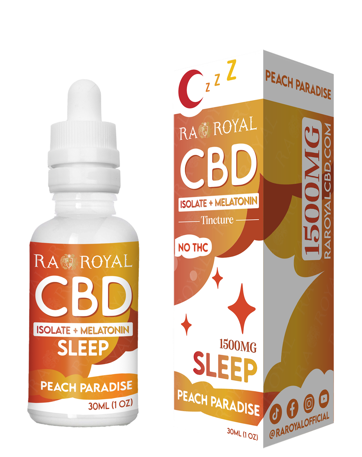 RA CBD BLEND TINCTURE, FLAVOR: PEACH PARADISE (SLEEP)