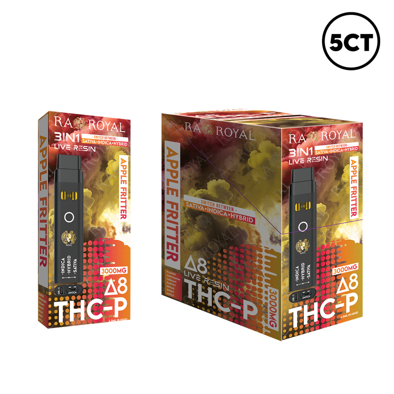 RA 3IN1 D8+THCP DISPOSABLE 5CT BOX
