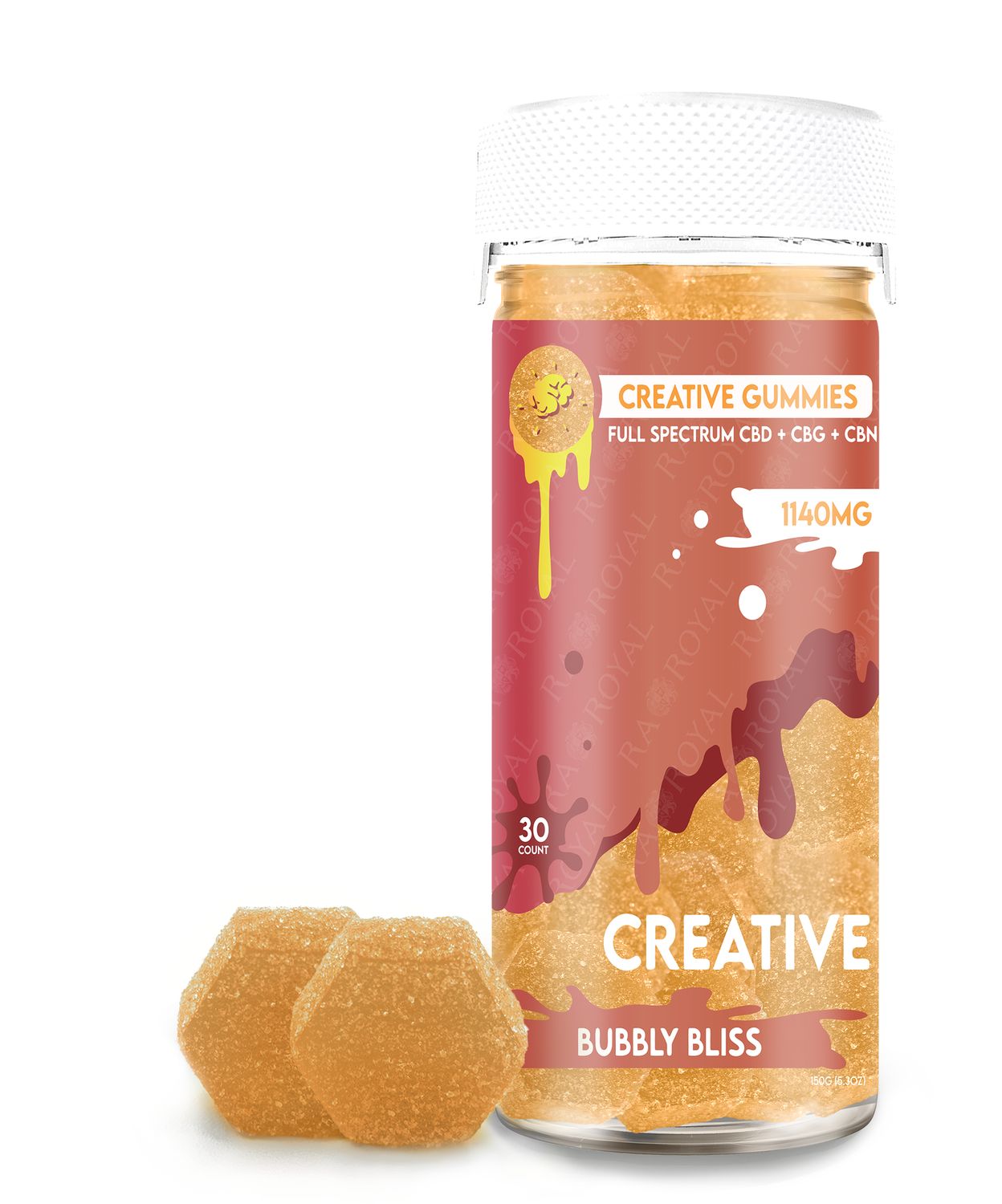 CBD BLEND CREATIVE 30CT GUMMY, FLAVOR: BUBBLY BLISS