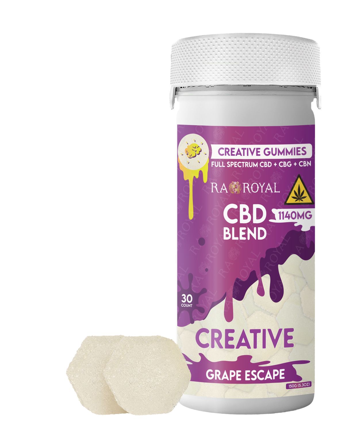FL CBD BLEND CREATIVE 30CT GUMMY, FLAVOR: GRAPE ESCAPE