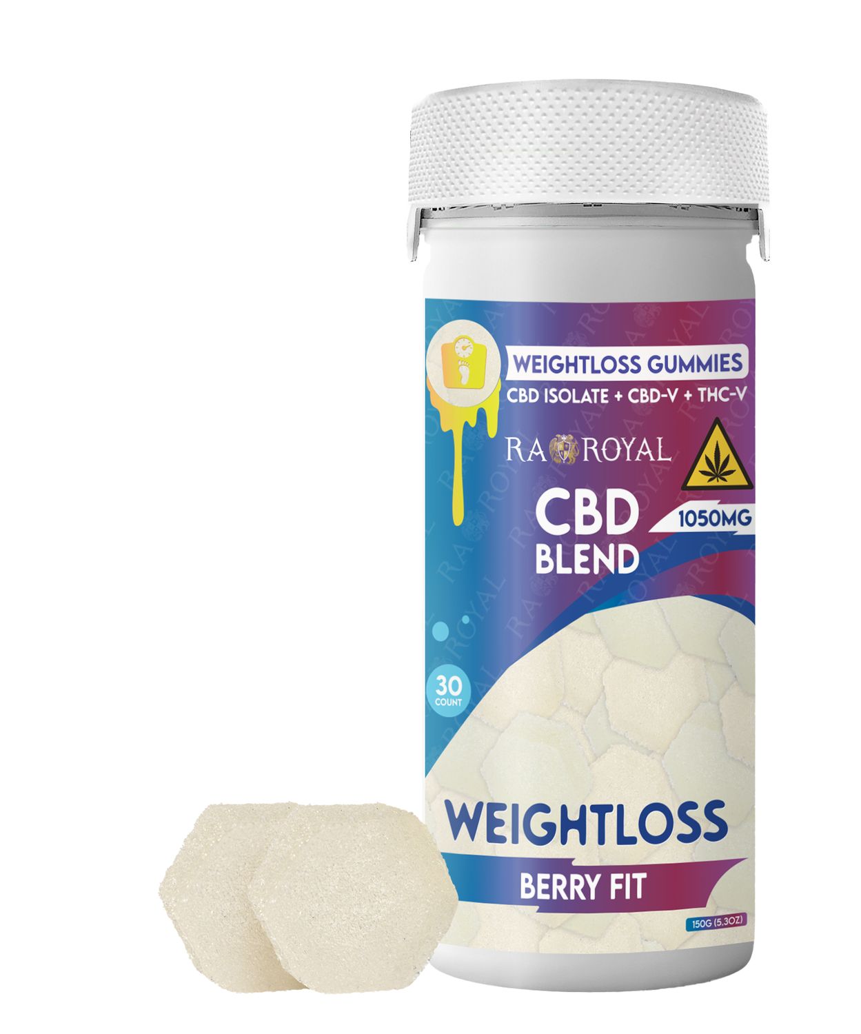 FL CBD BLEND WEIGHT LOSS 30CT GUMMY, FLAVOR: BERRY FIT