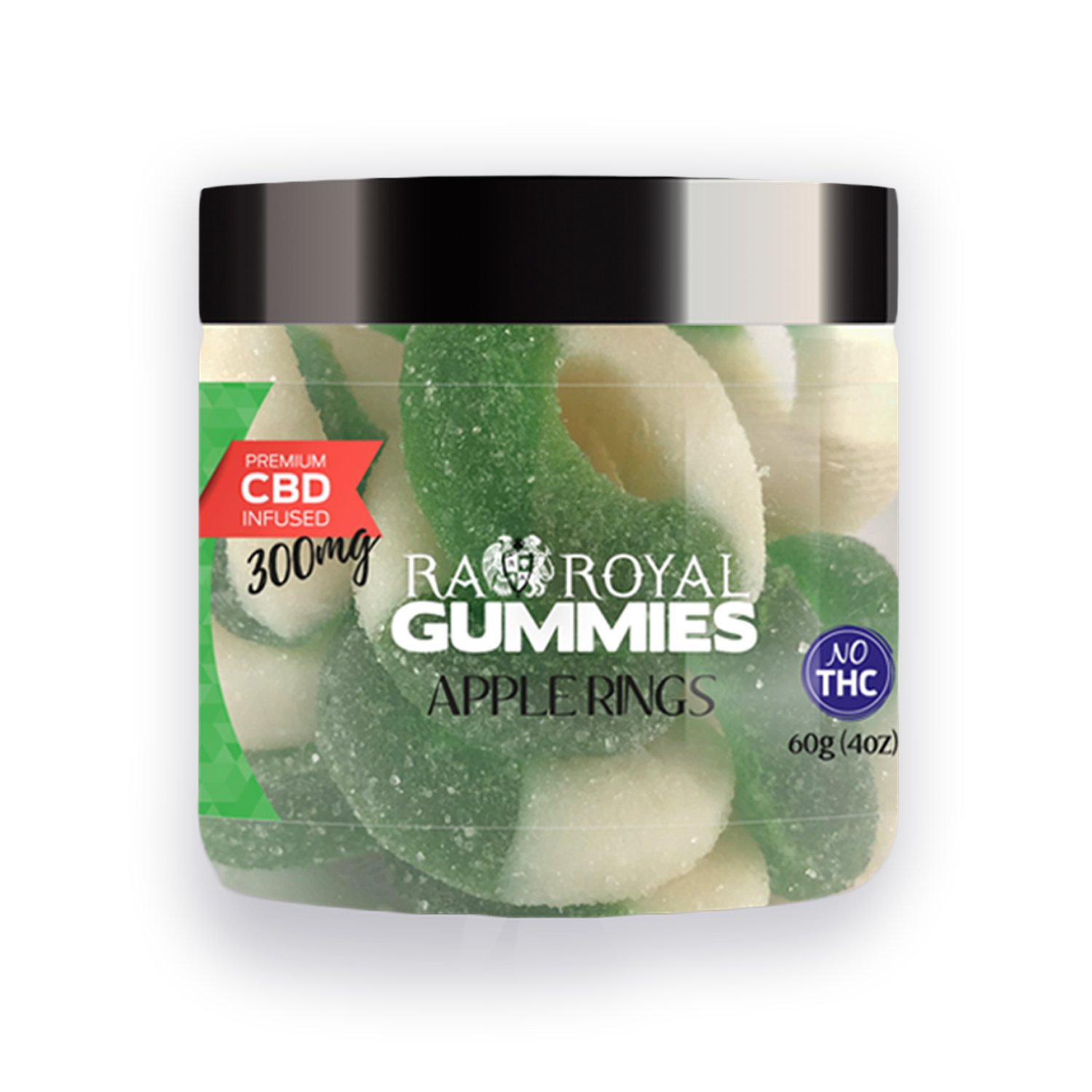 CBD ISOLATE 300MG GUMMY, FLAVOR: APPLE