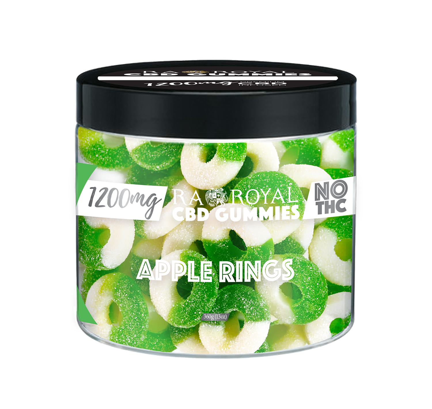 CBD ISOLATE 1200MG GUMMY, FLAVOR: APPLE