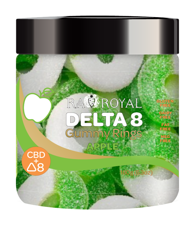 D8 + CBD 800MG GUMMY, FLAVOR: APPLE
