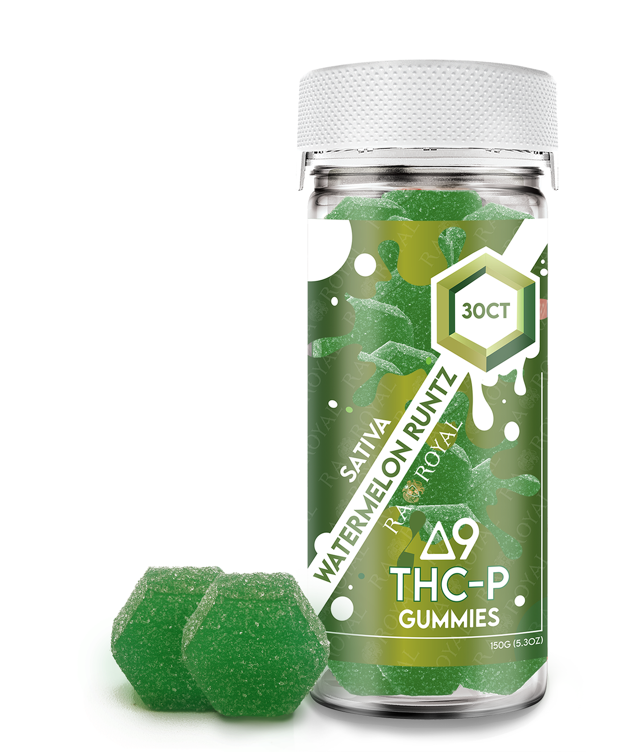 D9+THCP 1,050MG 30CT GUMMY, FLAVOR: WATERMELON RUNTZ (SATIVA)