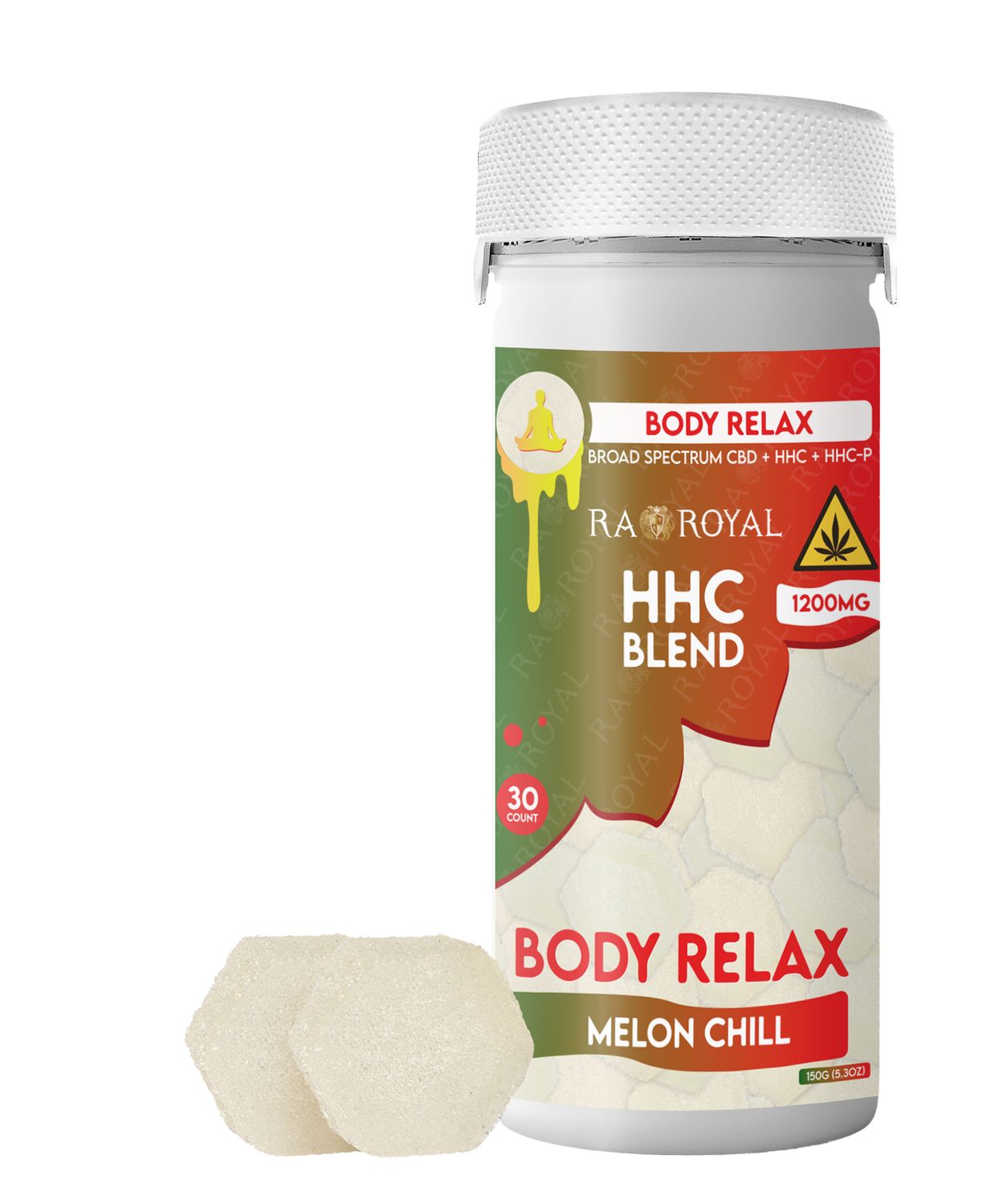 FL COMPLIANT HHC BLEND BODY RELAX 30CT GUMMY, FLAVOR: MELON CHILL