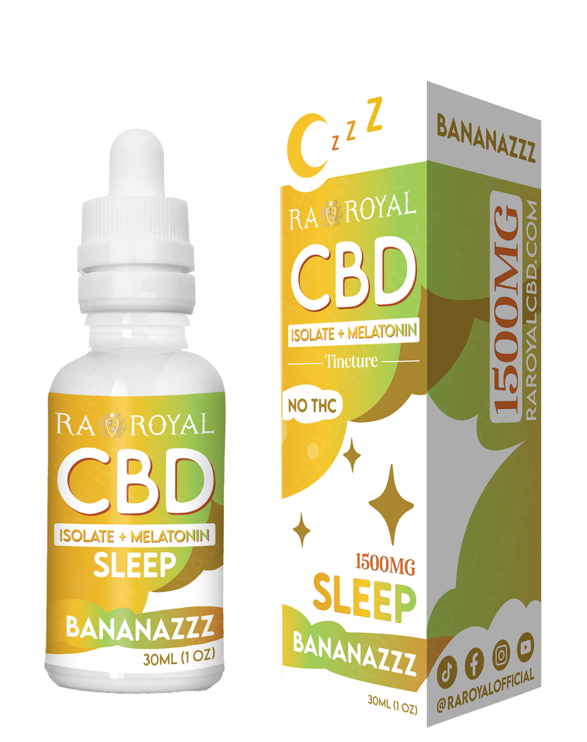 CBD BLEND 1500MG SLEEP TINCTURE, FLAVOR: BANANAZZZ