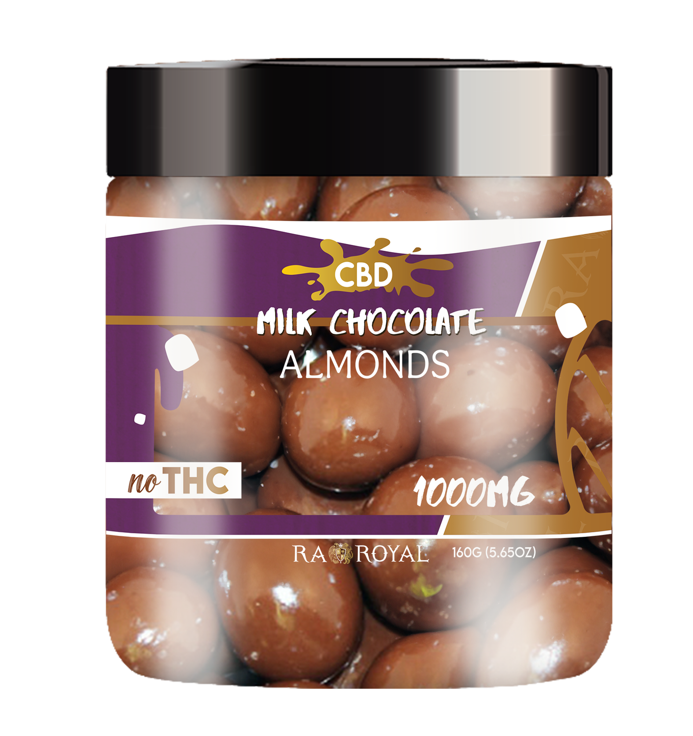 CBD 1000MG SWEETS, FLAVOR: MILK CHOCOLATE ALMONDS