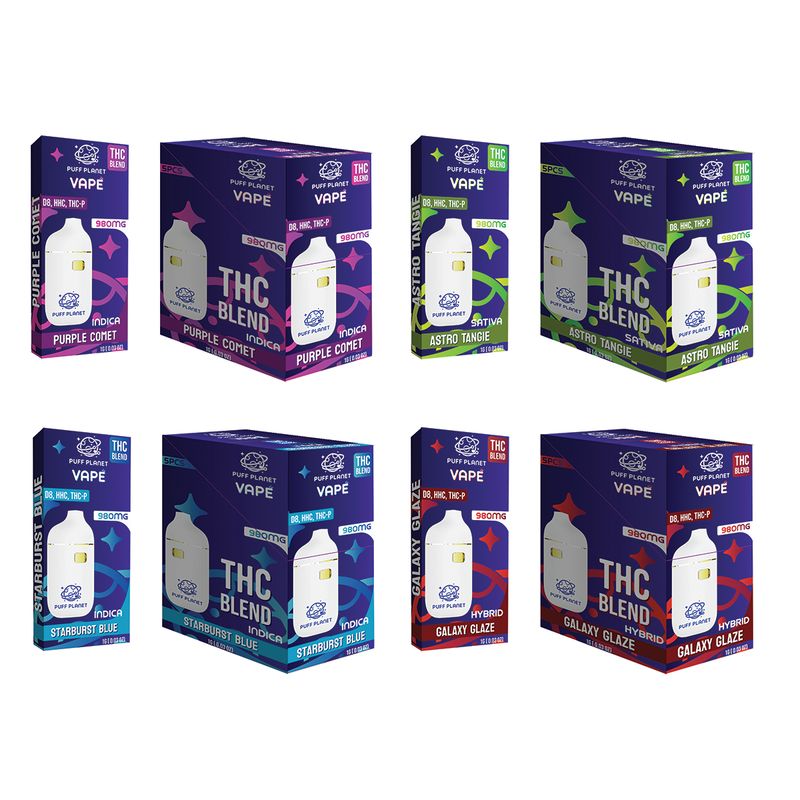PUFF PLANET THC BLEND 1ML DISPOSABLE - 5CT DISPLAY