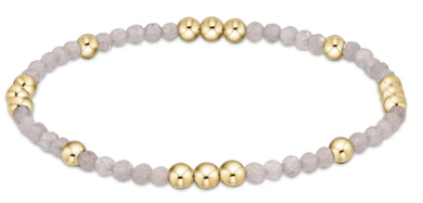 Worthy Pattern 3mm Bead Bracelet - Labradorite