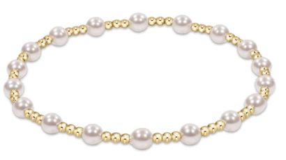 enewton Extends - Classic Sincerity Pattern 4mm Bead Bracelet - Pearl