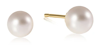 Classic 8mm Ball Stud - Pearl