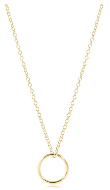 16&quot; Necklace Gold - Halo Gold Charm
