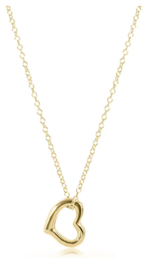 16&quot; Necklace Gold - Love Gold Charm