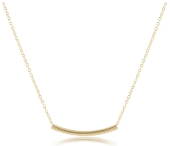 16&quot; Necklace Gold - Bliss Bar Small Gold