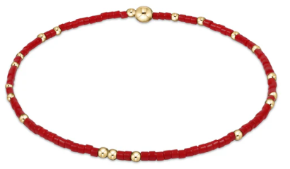 Hope Unwritten Bracelet- Bright Red