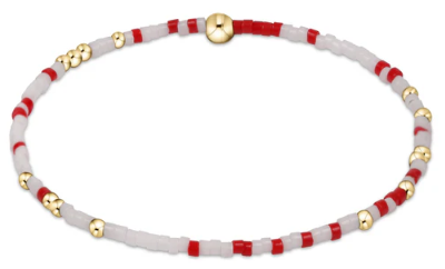 Gameday Hope Unwritten Bracelet - Bright Red-White