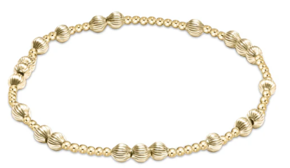 Extends - Hope Unwritten Dignity 4mm Bead Bracelet - Gold