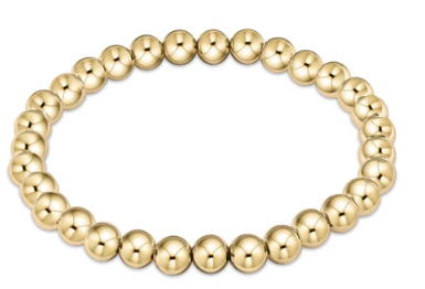 Extends - Classic 6mm Bead Bracelet-Gold