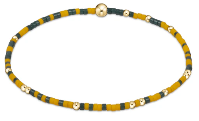 Extends - Gameday Hope Unwritten Bracelet - Dark Green-Golden Yellow