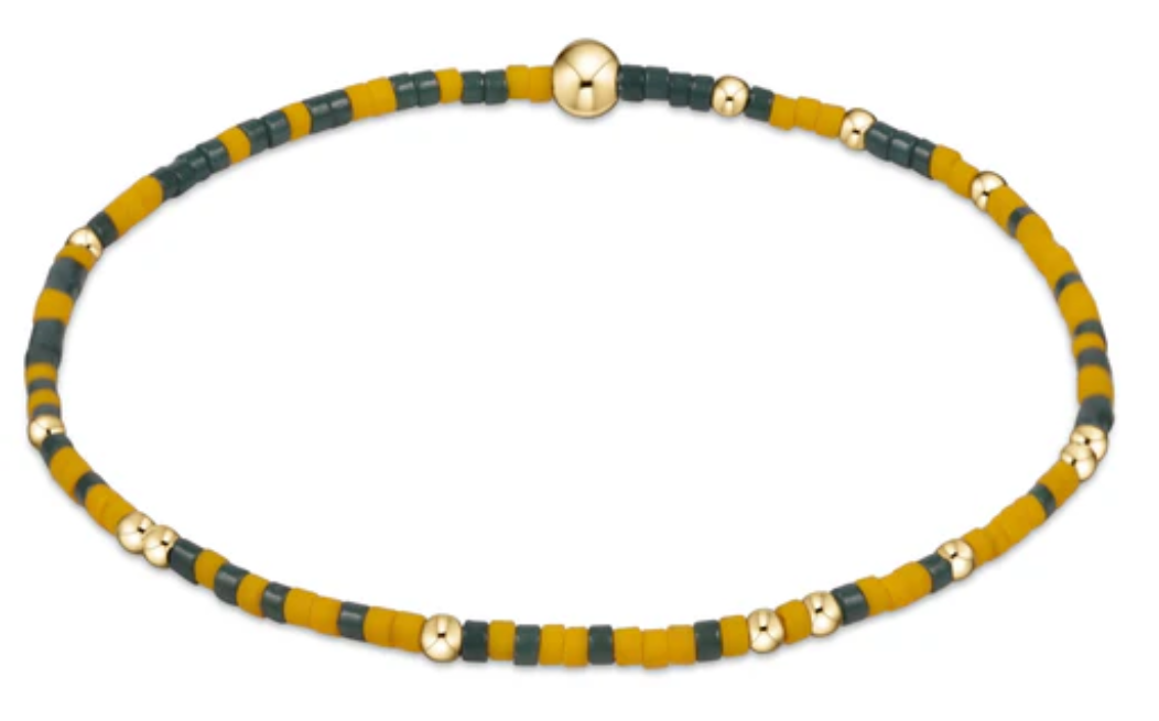 Gameday Hope Unwritten Bracelet - Dark Green-Golden Yellow
