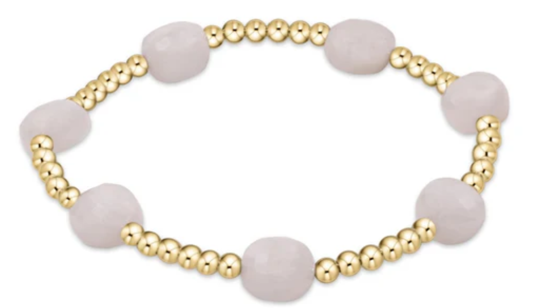 Admire Gold 3mm Bead Bracelet - Moonstone