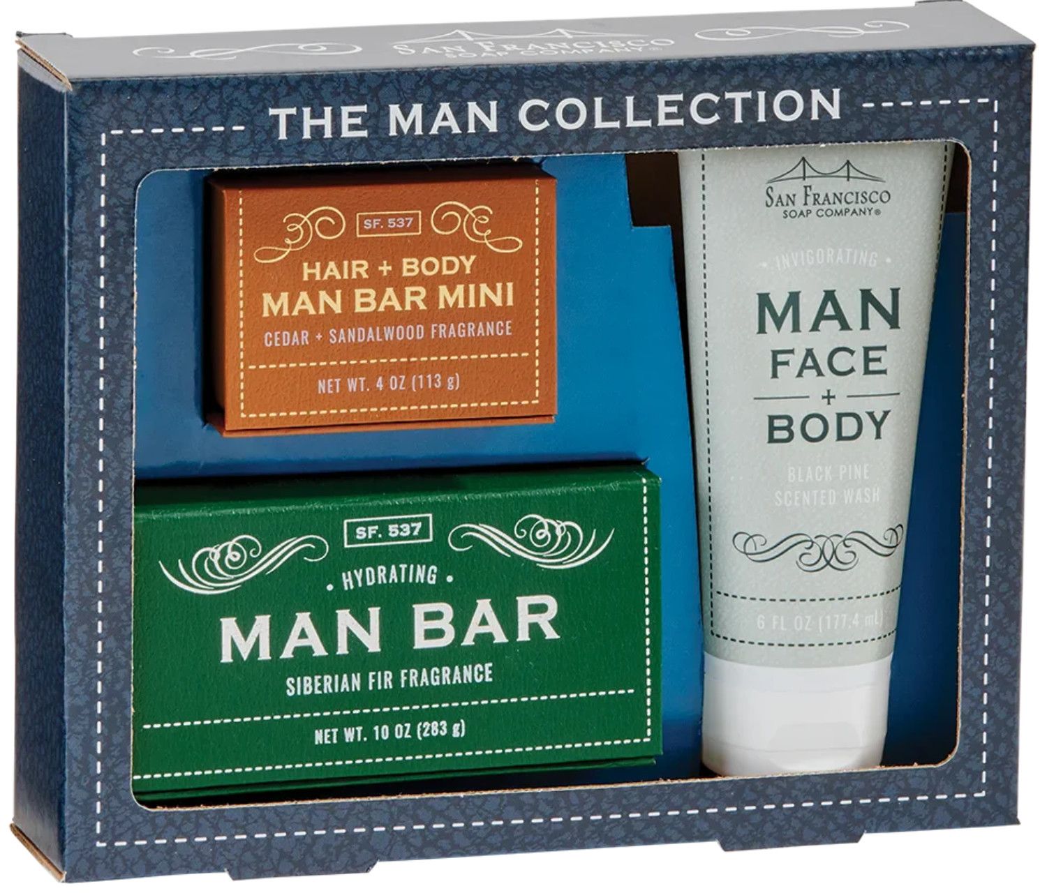 The Man Bar Collection Set: Black Pine