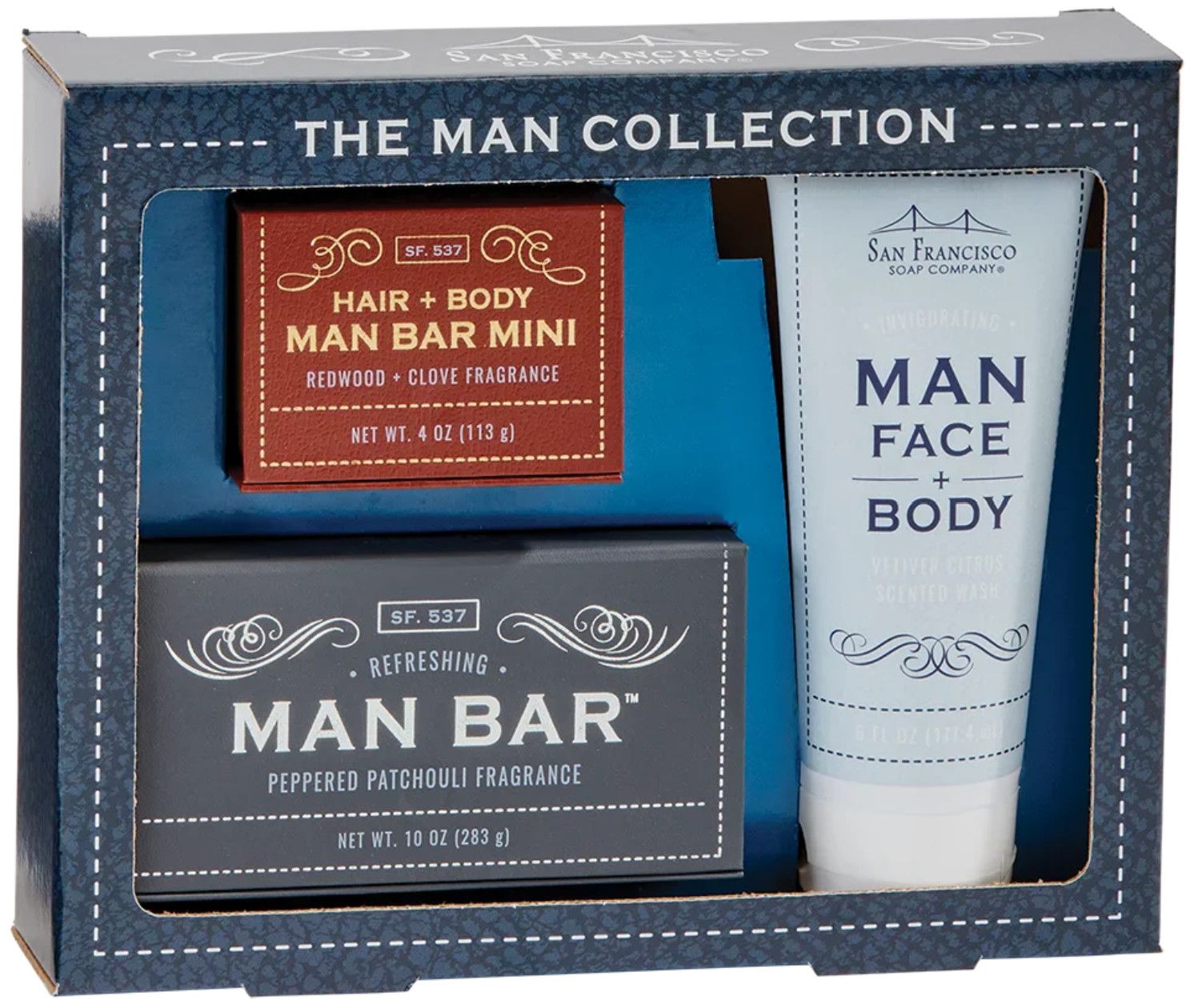 The Man Bar Collection Set: Vetiver Citrus