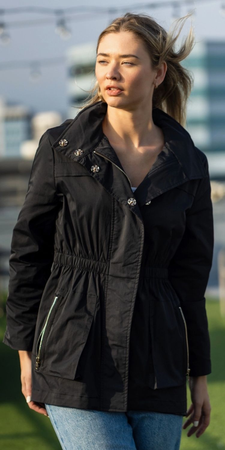 WAY Raincoat, Color: Black, Size: Small
