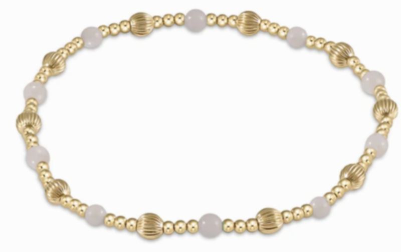 Dignity Sincerity Gemstone 4mm Bead Bracelet - Moonstone